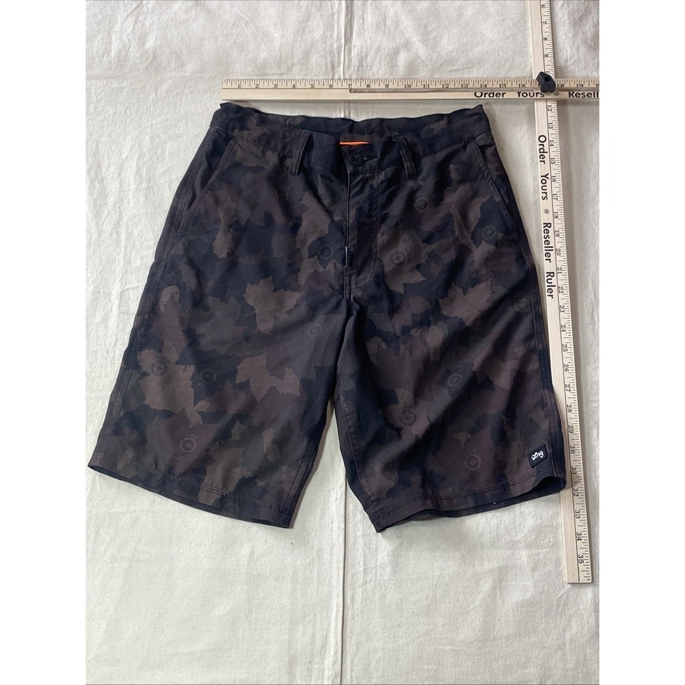 LRG Lifted Research Group Camo Print Swim Trunks Elastic Waist Shorts  Sz 30